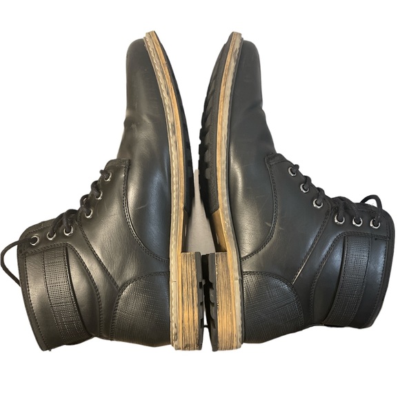 JF J.Ferrar Lagoon Mens Lace Up Black Boots - Picture 5 of 9